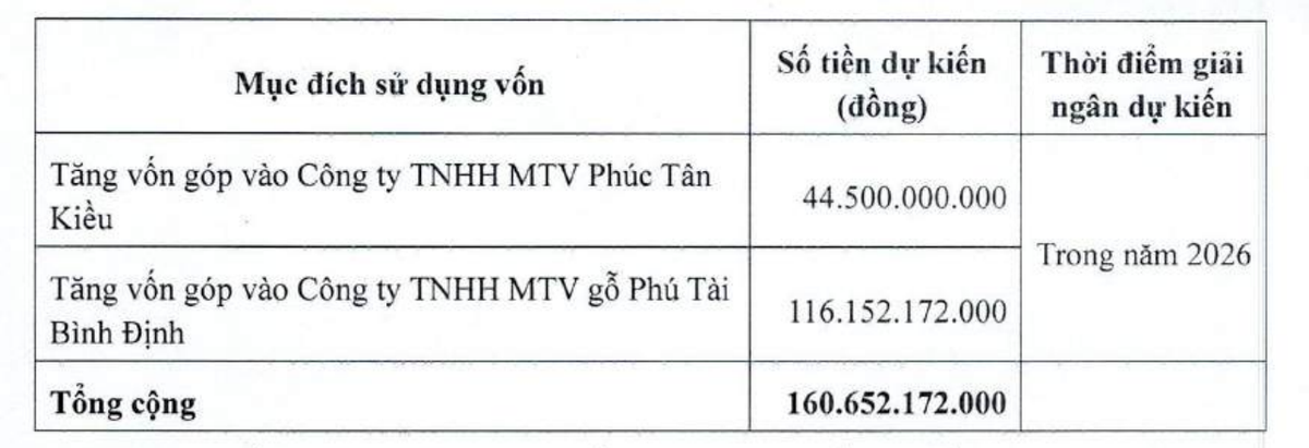 Mục đích huy động vốn của Phú Tài.