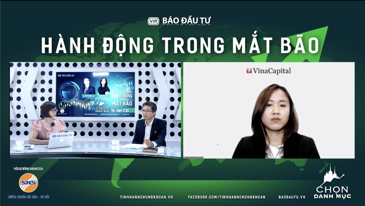 Hai diễn giả tham gia Talkshow Chọn Danh mục kỳ 9: Ông Ngô Thế Hiển, Giám đốc Phân tích CTCK SHS và bà Nguyễn Hoài Phương (phải), Giám đốc Đầu tư, Người điều hành Quỹ VESAF Hai diễn giả tham gia Talkshow Chọn Danh mục kỳ 9: Ông Ngô Thế Hiển, Giám đốc Phân tích CTCK SHS và bà Nguyễn Hoài Phương (phải), Giám đốc Đầu tư, Người điều hành Quỹ VESAF
