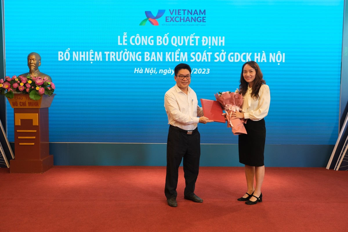 Bổ nhiệm Trưởng Ban Kiểm soát Sở GDCK Hà Nội.