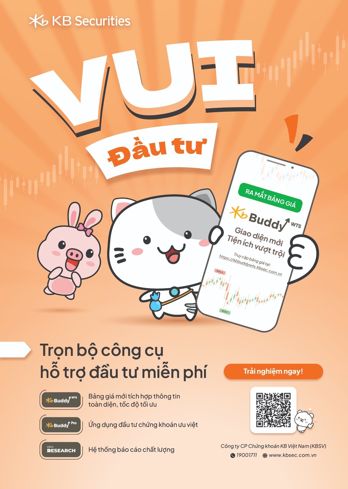 Trọn bộ công cụ đầu tư miễn phí đến từ KBSV