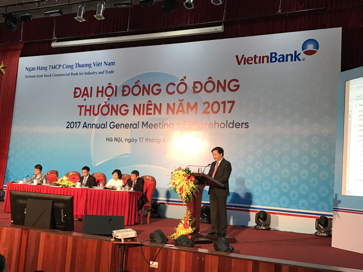 Đại hội đồng cổ đông VietinBank: Cổ đông hỏi về vấn đề nợ xấu 2016 tăng ảnh 4