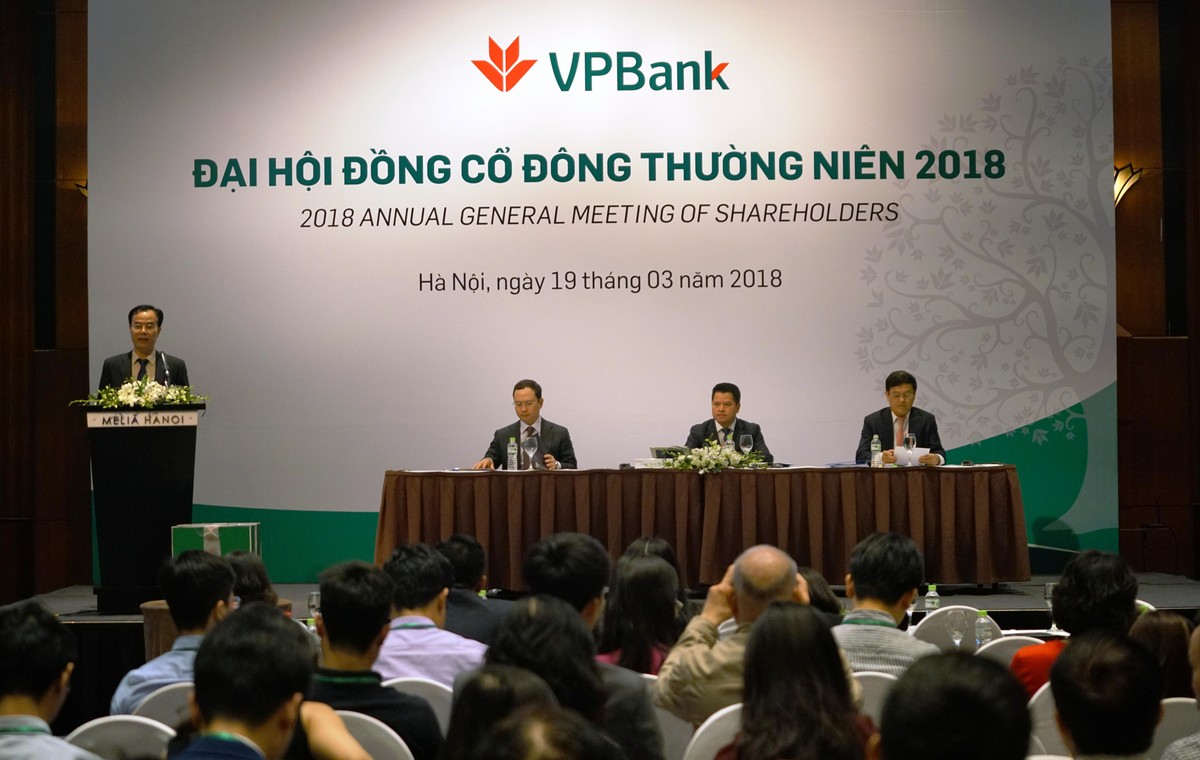 ĐHCĐ VPBank: Nếu năm 2018 đạt kế hoạch, năm 2019 sẽ chia cổ phiếu thưởng và cổ tức 67% ảnh 1