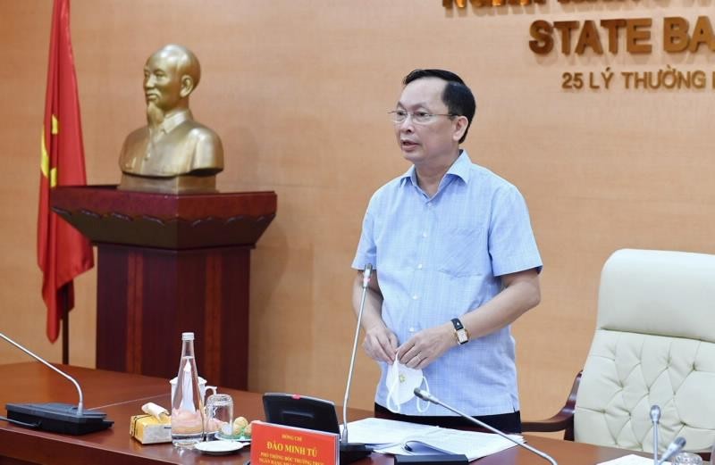 Ông Đào Minh Tú, Phó Thống đốc thường trực Ngân hàng Nhà nước phát biểu tại cuộc họp Ông Đào Minh Tú, Phó Thống đốc thường trực Ngân hàng Nhà nước phát biểu tại cuộc họp