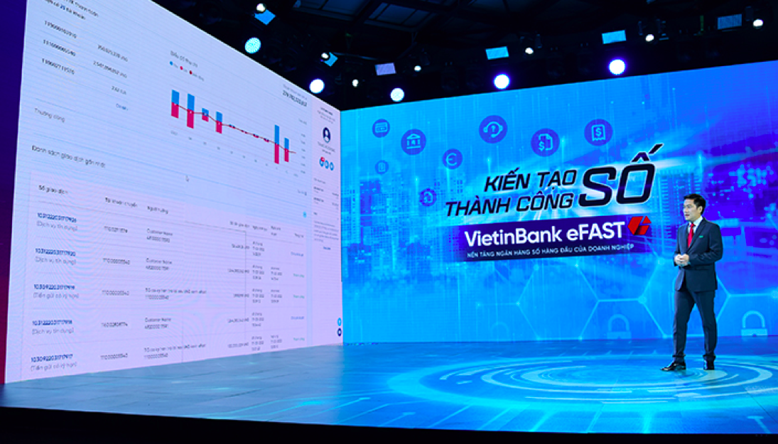 Ông Lê Duy Hải - Phó tổng giám đốc VietinBank giới thiệu các tính năng ưu việt của “Trợ lý tài chính số” Ông Lê Duy Hải - Phó tổng giám đốc VietinBank giới thiệu các tính năng ưu việt của “Trợ lý tài chính số”