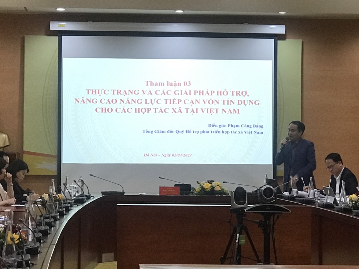 Ông Phạm Công Bằng, Tổng giám đốc Quỹ Hỗ trợ phát triển hợp tác xã Việt Nam