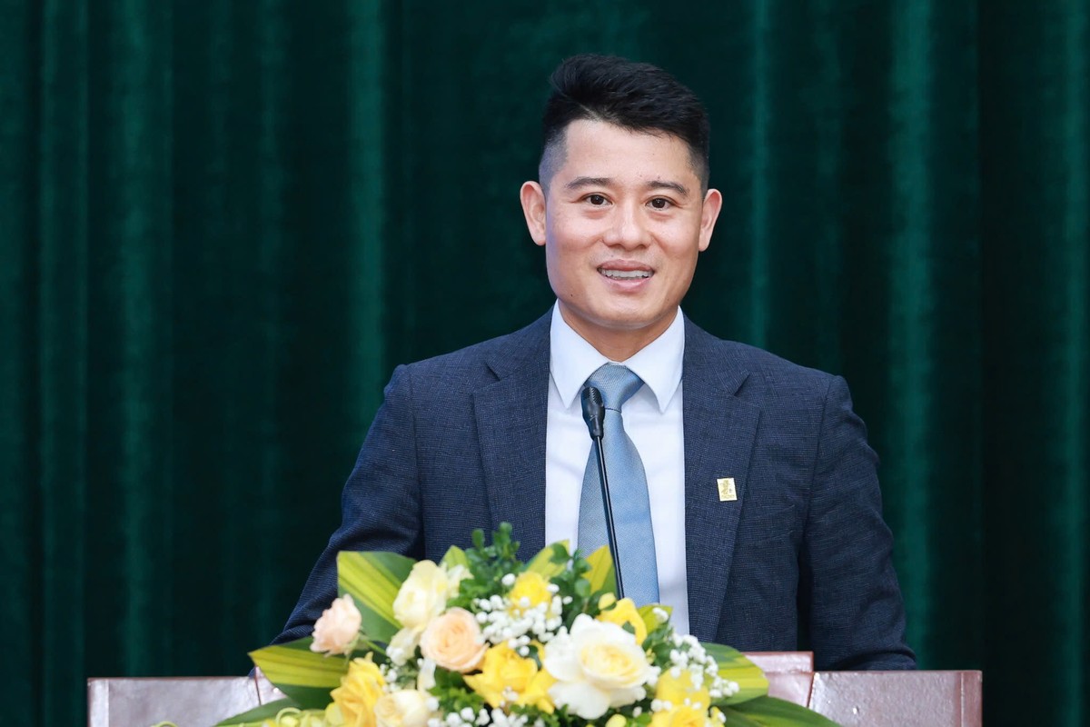 Ông Nguyễn Hoàng Long, Phó tổng giám đốc Công ty cổ phần Thanh toán Quốc gia Việt Nam (Napas) chia sẻ tại sự kiện.