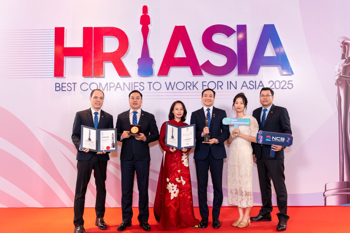 NCB vinh dự nhận cú đúp giải thưởng tại HR Asia Awards 2025 NCB vinh dự nhận cú đúp giải thưởng tại HR Asia Awards 2025