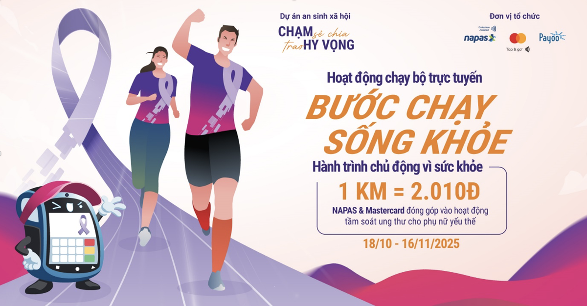 Giải chạy trực tiếp phát động tại các trường, mỗi km sẽ tương ứng với 2.010 đồng ủng hộ vào chương trình