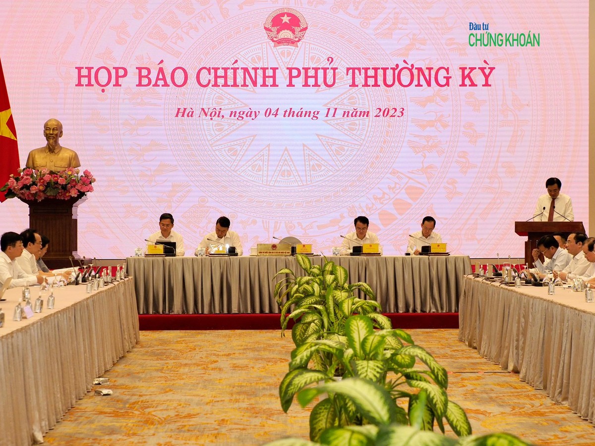 Họp báo Chính phủ chiều 4/11 Họp báo Chính phủ chiều 4/11