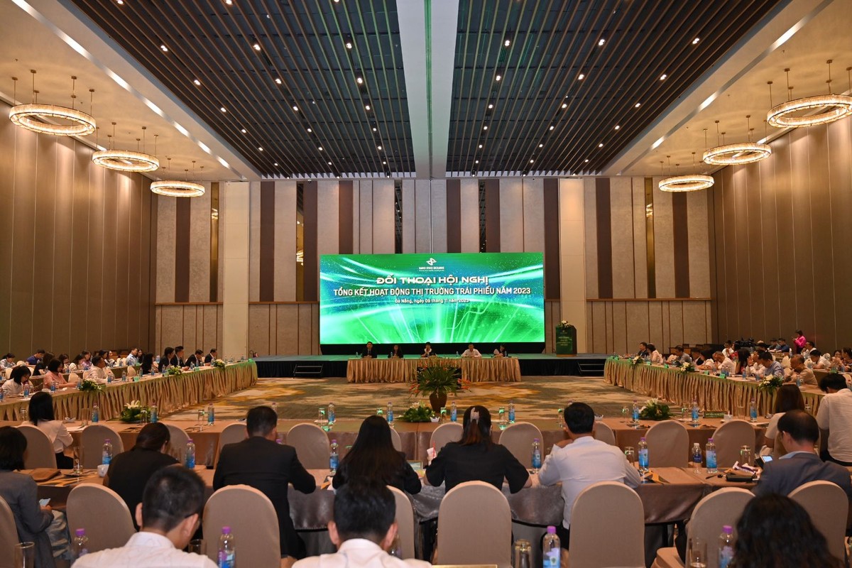 Hội nghị tổng kết hoạt động thị trường trái phiếu năm 2023 được tổ chức tại Đà Nẵng
