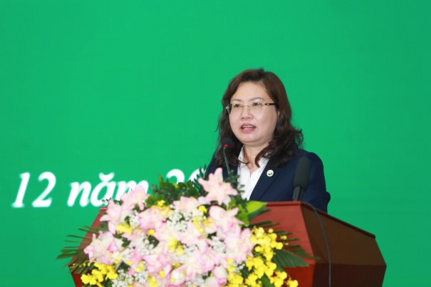 Chủ tịch UBCKNN Vũ Thị Chân Phương phát biểu tại Hội nghị
