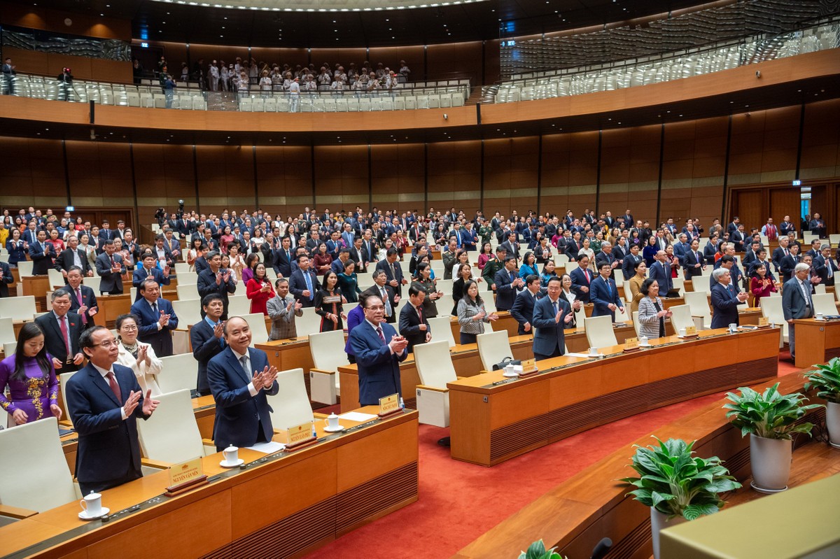 Toàn cảnh phiên bế mạc Kỳ họp bất thường thứ 5 Quốc hội khoá XV sáng 18/1 Toàn cảnh phiên bế mạc Kỳ họp bất thường thứ 5 Quốc hội khoá XV sáng 18/1