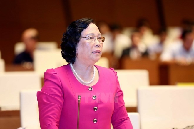 Nguyên Bộ trưởng Bộ LĐ,TB và XH Phạm Thị Hải Chuyền (Ảnh: TTXVN) Nguyên Bộ trưởng Bộ LĐ,TB và XH Phạm Thị Hải Chuyền (Ảnh: TTXVN)