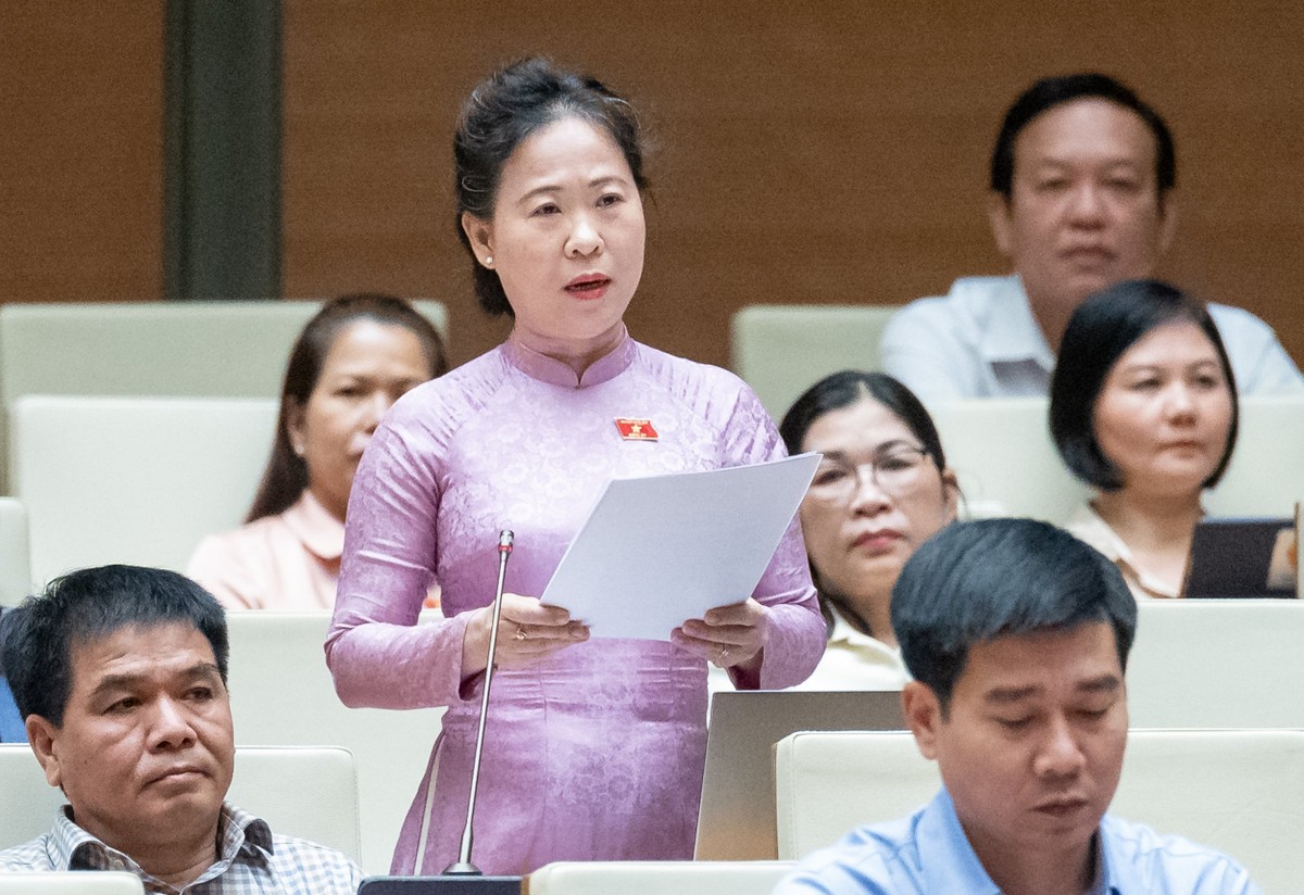 Đại biểu Tô Ái Vang (đoàn Sóc Trăng)