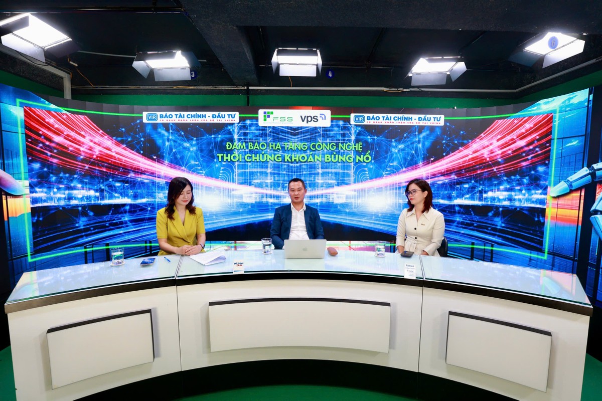 Ông Ngô Quang Huy tham gia Tọa đàm &quot;Đảm bảo hạ tầng công nghệ thời chứng khoán bùng nổ&quot; do báo Tài chính - Đầu tư tổ chức sáng 25/8 (Ảnh: Chí Cường)