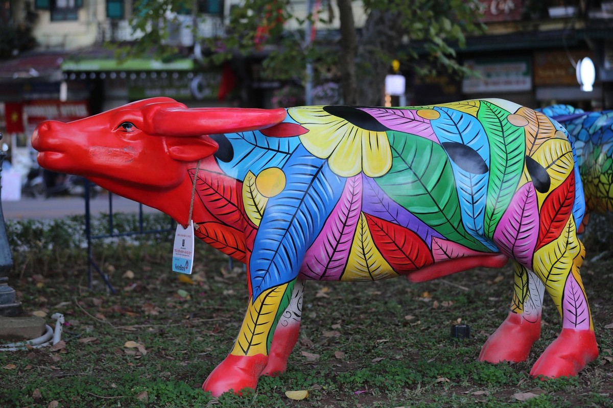 Hơn 50 bức tượng điêu khắc hình con trâu có kích cỡ như trâu thật được trưng bày khắp công viên, vườn hoa ở trung tâm Hà Nội để chào mừng Tết Nguyên đán Tân Sửu. Hơn 50 bức tượng điêu khắc hình con trâu có kích cỡ như trâu thật được trưng bày khắp công viên, vườn hoa ở trung tâm Hà Nội để chào mừng Tết Nguyên đán Tân Sửu.