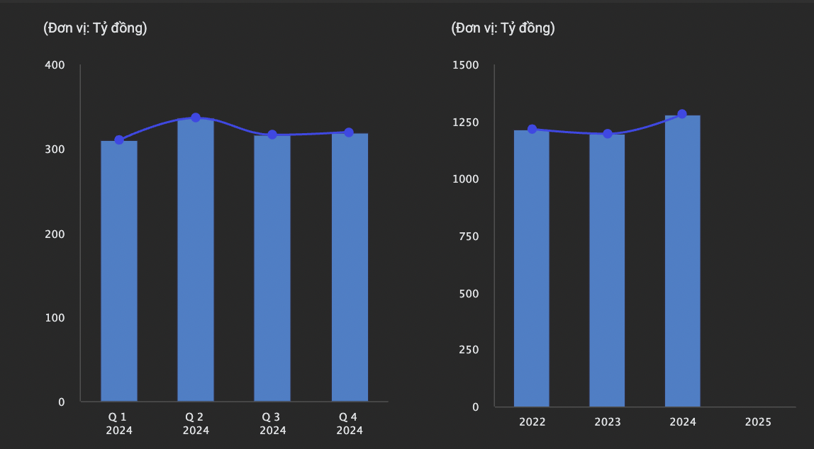 Lợi nhuận của DNW trong năm 2024 và giai đoạn 2022-2024 (Nguồn: Chứng khoán SSI)