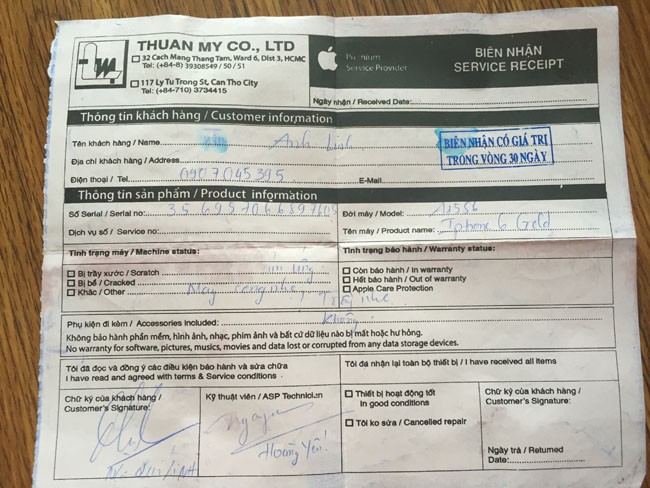 Từ sự việc bảo hành sản phẩm Apple thấy buồn cho quyền lợi của người tiêu dùng Việt Nam  ảnh 1