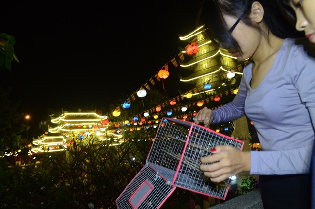 TP. HCM: Hàng ngàn người dân đến chùa xin lộc thời khắc giao thừa ảnh 2 TP. HCM: Hàng ngàn người dân đến chùa xin lộc thời khắc giao thừa ảnh 2