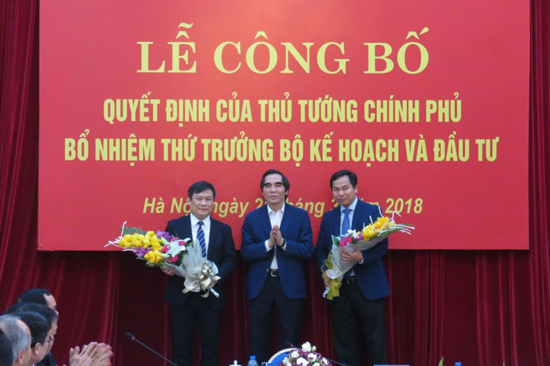 Công bố Quyết định bổ nhiệm hai tân Thứ trưởng Bộ Kế hoạch và Đầu tư ảnh 3 Công bố Quyết định bổ nhiệm hai tân Thứ trưởng Bộ Kế hoạch và Đầu tư ảnh 3