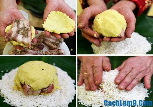 Cách gói bánh chưng bằng hình ảnh cực đơn giản ảnh 7