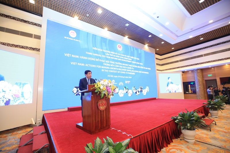 Bộ trưởng Bộ Kế hoạch và Đầu tư Nguyễn Chí Dũng chủ trì Diễn đàn VRDF 2020
