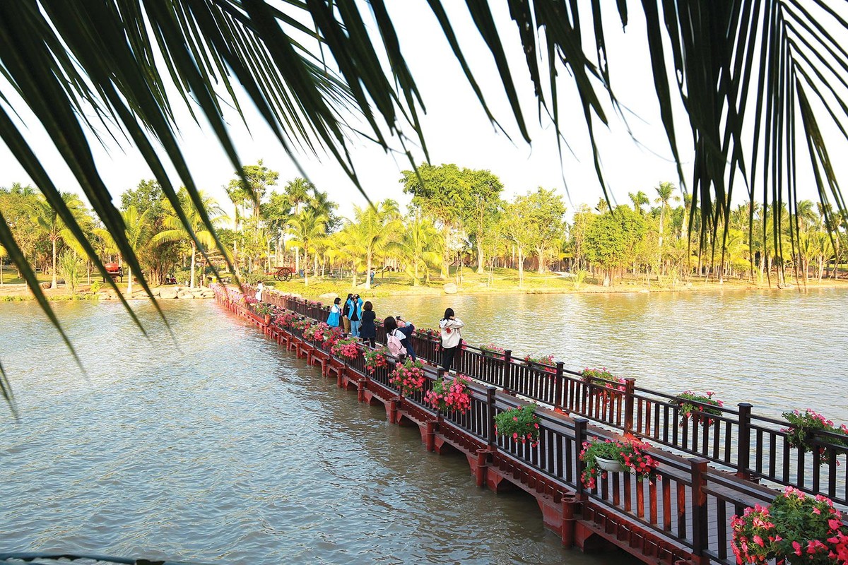 Không gian sống như công viên ở Ecopark, dù nhiều người còn hơi e ngại quãng đường từ đây đến trung tâm Hà Nội