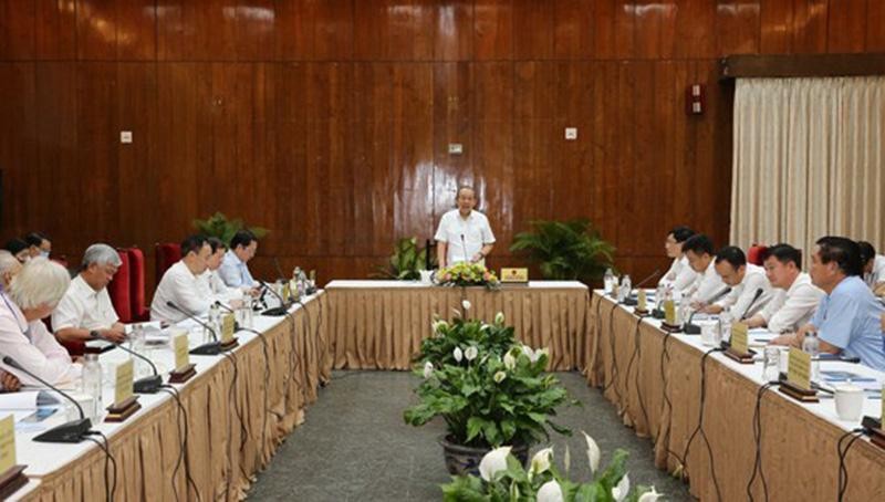 Phó Thủ tướng Thường trực Chính phủ Trương Hòa Bình làm việc tại TP.Hồ Chí Minh. Ảnh: Mạnh Hùng Phó Thủ tướng Thường trực Chính phủ Trương Hòa Bình làm việc tại TP.Hồ Chí Minh. Ảnh: Mạnh Hùng