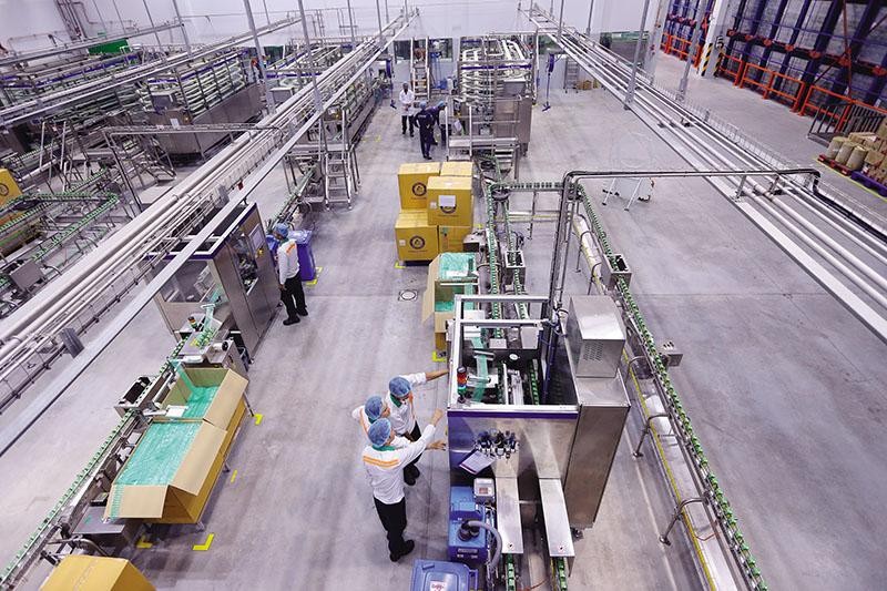 Dây chuyền sản xuất tại Nhà máy Neslé Bông Sen (tỉnh Hưng Yên). Ảnh: Đ.T