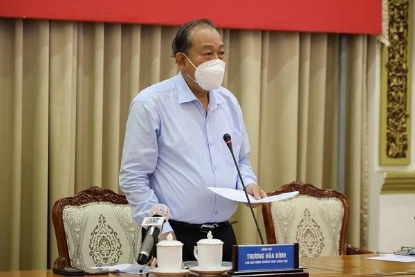 Phó Thủ tướng Thường trực Chính Phủ Trương Hòa Bình chỉ đạo cuộc họp Phó Thủ tướng Thường trực Chính Phủ Trương Hòa Bình chỉ đạo cuộc họp