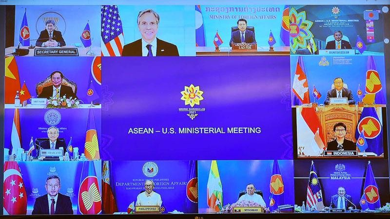 Hội nghị trực tuyến Bộ trưởng Ngoại giao ASEAN - Hoa Kỳ sáng 4/8 Hội nghị trực tuyến Bộ trưởng Ngoại giao ASEAN - Hoa Kỳ sáng 4/8