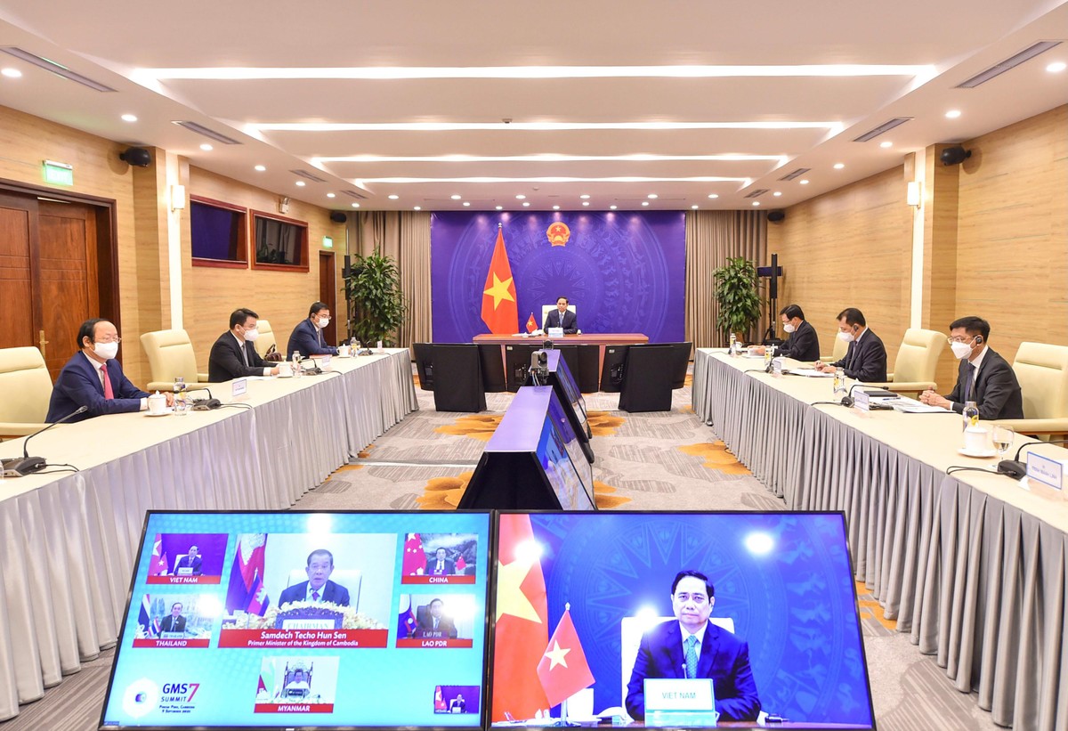 Thủ tướng nhận định, giai đoạn khó khăn hiện nay là cơ hội để các nước thành viên GMS cùng nhau đoàn kết, thúc đẩy hợp tác và phát triển. (Ảnh: Nhật Bắc) Thủ tướng nhận định, giai đoạn khó khăn hiện nay là cơ hội để các nước thành viên GMS cùng nhau đoàn kết, thúc đẩy hợp tác và phát triển. (Ảnh: Nhật Bắc)