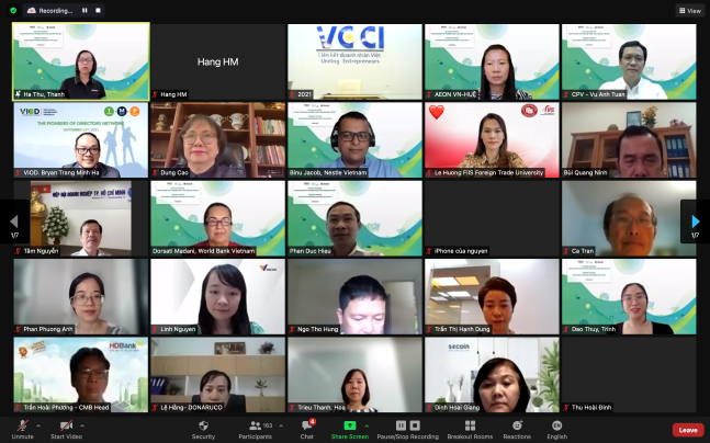 Hội thảo chuyên đề trực tuyến “Doanh nghiệp phát triển bền vững thực hiện mục tiêu kép", WB dự báo kinh tế Việt Nam kỳ vọng hồi phục trở lại vào quý 4/2021. Hội thảo chuyên đề trực tuyến “Doanh nghiệp phát triển bền vững thực hiện mục tiêu kép", WB dự báo kinh tế Việt Nam kỳ vọng hồi phục trở lại vào quý 4/2021.