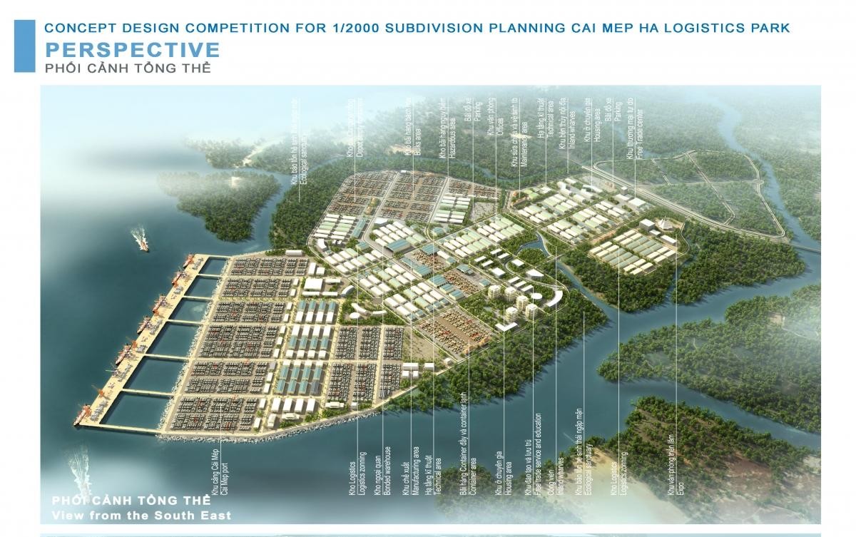 Dự án Trung tâm Logistics Cái Mép Hạ tổng mức đầu tư dự kiến khoảng 19.200 tỷ đồng Dự án Trung tâm Logistics Cái Mép Hạ tổng mức đầu tư dự kiến khoảng 19.200 tỷ đồng