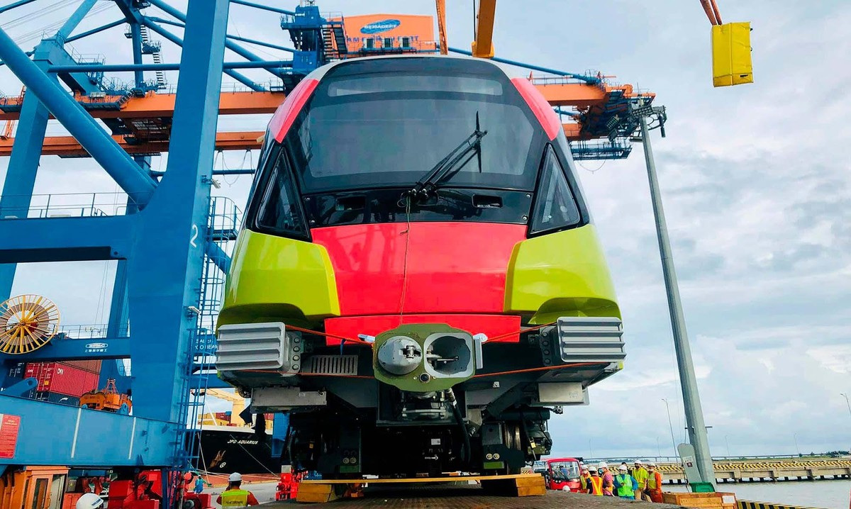 Dự án đã nhập về đủ 10 đoàn tàu theo tiêu chuẩn châu Âu, được chế tạo tại Pháp và vận chuyển về Việt Nam.