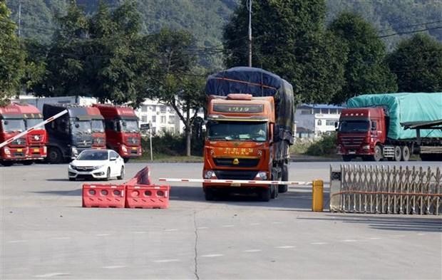 Cửa khẩu quốc tế Kim Thành-Lào Cai vắng lặng do phía Trung Quốc tạm dừng hoạt động xuất nhập khẩu. (Ảnh: Quốc Khánh/TTXVN) Cửa khẩu quốc tế Kim Thành-Lào Cai vắng lặng do phía Trung Quốc tạm dừng hoạt động xuất nhập khẩu. (Ảnh: Quốc Khánh/TTXVN)