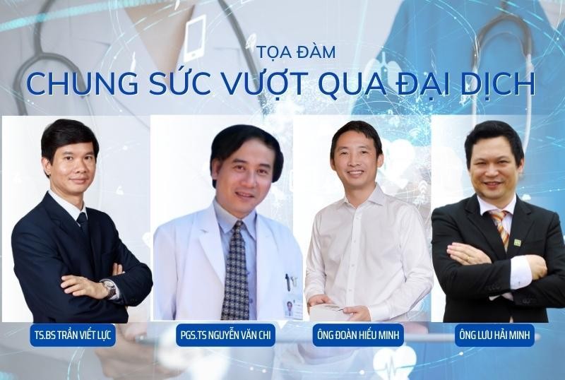 Các diễn giả tham dự Tọa đàm trực tuyến "Chung sức vượt qua đại dịch". Các diễn giả tham dự Tọa đàm trực tuyến "Chung sức vượt qua đại dịch".