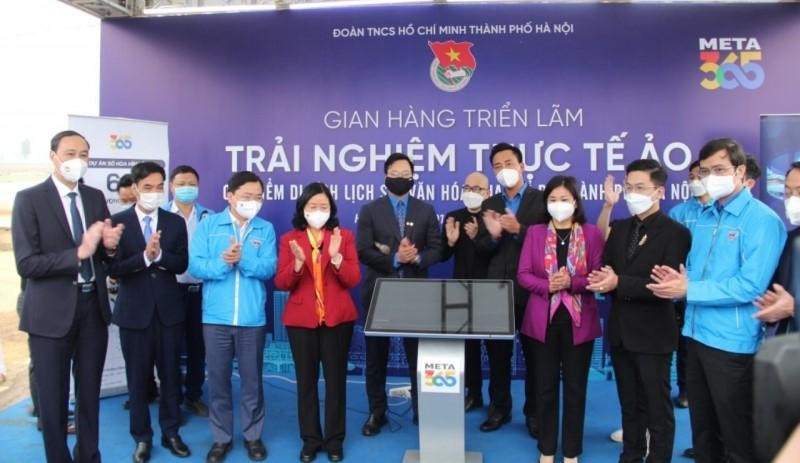 Gian hàng Trải nghiệm thực tế ảo do META365 thực hiện.