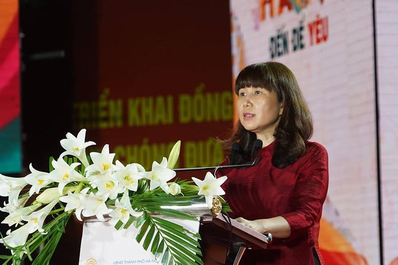 Bà Đặng Hương Giang, Giám đốc Sở Du lịch Hà Nội phát động hai cuộc thi. Bà Đặng Hương Giang, Giám đốc Sở Du lịch Hà Nội phát động hai cuộc thi.