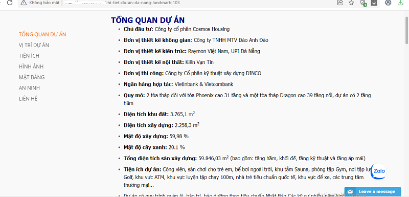 Dù "hình hài" vẫn còn nằm trên giấy, nhưng dự án Landmark Tower Đà Nẵng vẫn được rầm rộ quảng cáo. Ảnh: P.V chụp lại Dù "hình hài" vẫn còn nằm trên giấy, nhưng dự án Landmark Tower Đà Nẵng vẫn được rầm rộ quảng cáo. Ảnh: P.V chụp lại