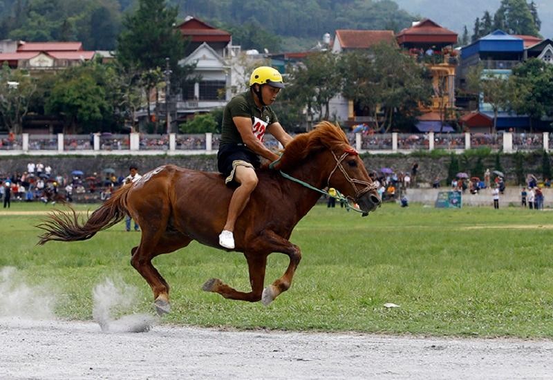 Mặc dù là một cuộc thi chính thống, nhưng trang phục của các nài ngựa vẫn khá đơn giản Mặc dù là một cuộc thi chính thống, nhưng trang phục của các nài ngựa vẫn khá đơn giản