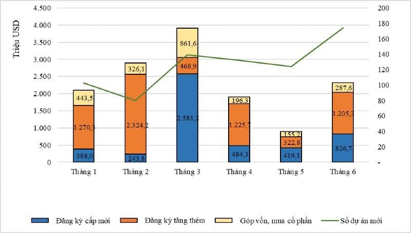 Cơ cấu đầu tư nước ngoài 6 tháng đầu năm theo thành phần vốn đầu tư Cơ cấu đầu tư nước ngoài 6 tháng đầu năm theo thành phần vốn đầu tư