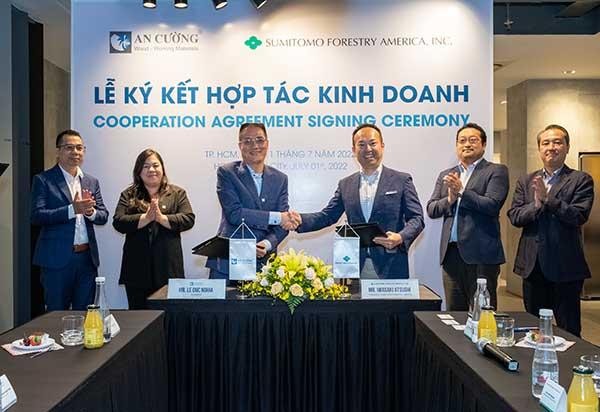 Gỗ An Cường sẽ là nhà cung cấp toàn bộ nội thất cho các Dự án mà Sumitomo Forestry America đầu tư tại thị trường Mỹ từ năm 2022 trở đi Gỗ An Cường sẽ là nhà cung cấp toàn bộ nội thất cho các Dự án mà Sumitomo Forestry America đầu tư tại thị trường Mỹ từ năm 2022 trở đi