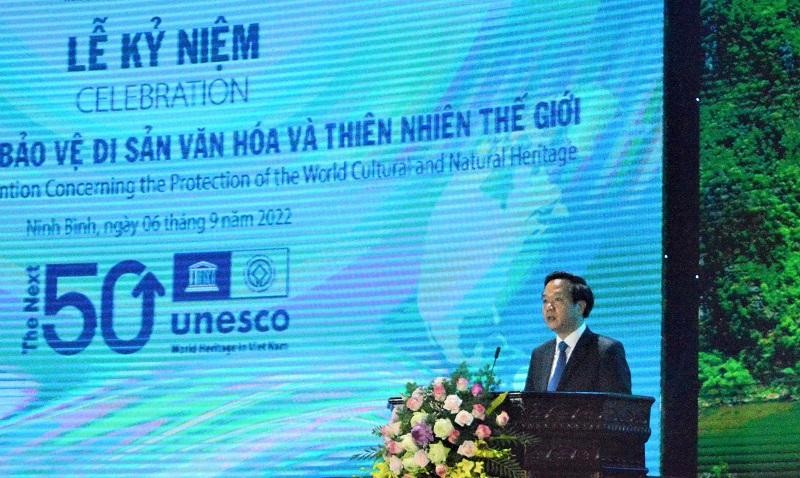 Chủ tịch UBND tỉnh Ninh Bình Phạm Quang Ngọc phát biểu chào mừng tại Lễ kỷ niệm Chủ tịch UBND tỉnh Ninh Bình Phạm Quang Ngọc phát biểu chào mừng tại Lễ kỷ niệm