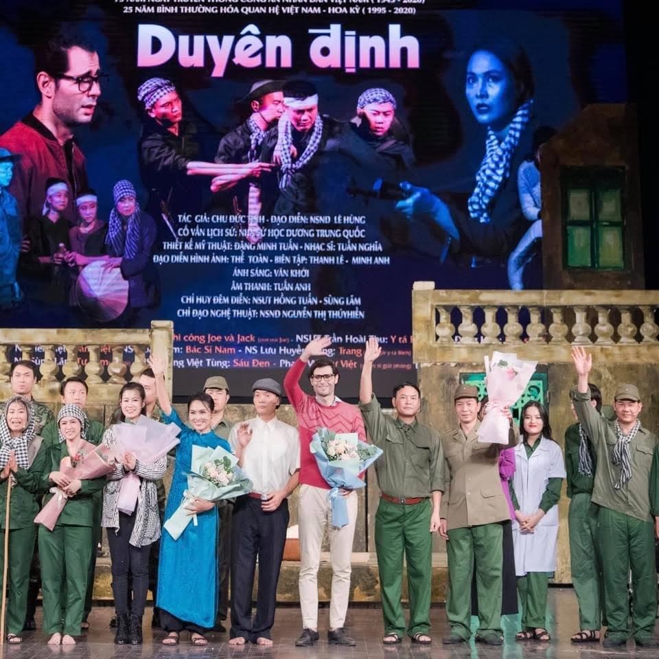 Vai người lính Mỹ trong vở &quot;Duyên định&quot; là một vai diễn khó, đòi hỏi nhiều kỹ năng diễn xuất.