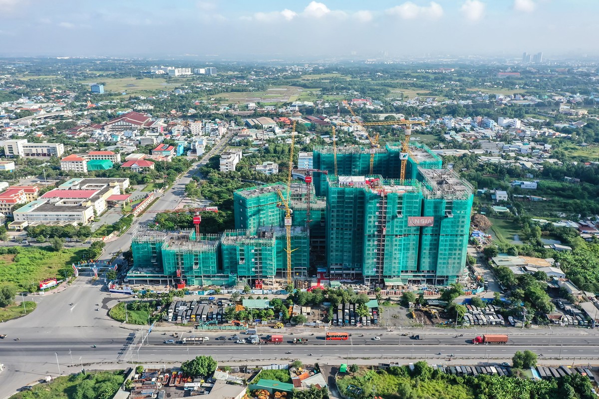 Dự án Westgate nhìn từ trên cao. Ảnh: Trọng Tín Dự án Westgate nhìn từ trên cao. Ảnh: Trọng Tín