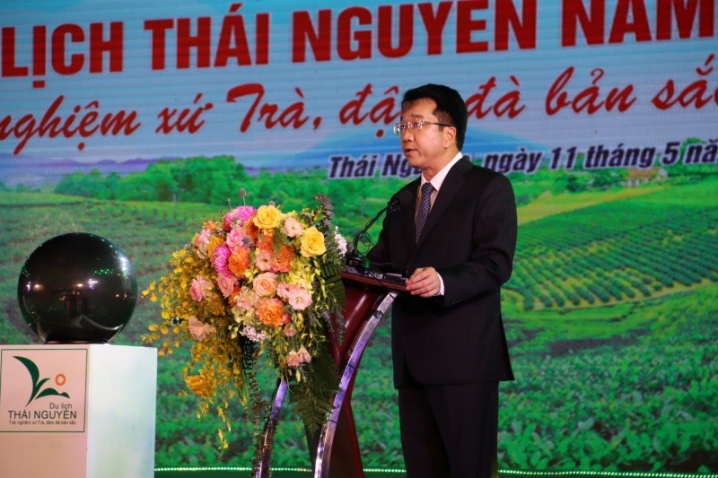 Phó Chủ tịch UBND tỉnh Nguyễn Thanh Bình phát biểu khai mạc Mùa du lịch Thái Nguyên năm 2023. Phó Chủ tịch UBND tỉnh Nguyễn Thanh Bình phát biểu khai mạc Mùa du lịch Thái Nguyên năm 2023.