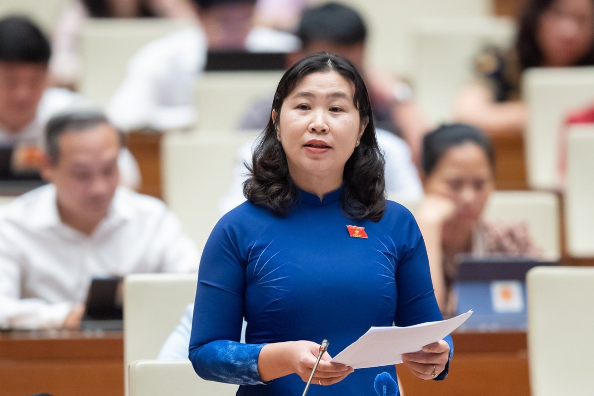 Đại biểu Lê Thị Song An, đoàn Long An