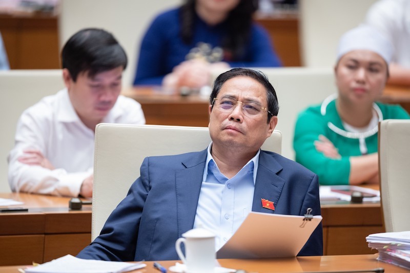 Thủ tướng Phạm Minh Chính có mặt trong cả hai phiên thảo luận của Quốc hội. Thủ tướng Phạm Minh Chính có mặt trong cả hai phiên thảo luận của Quốc hội.