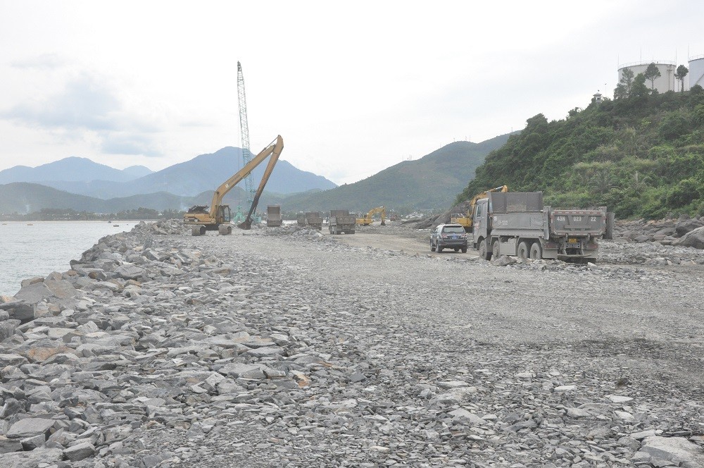 Thành phố Đà Nẵng đang khẩn trương thi công Dự án bến cảng Liên Chiểu.